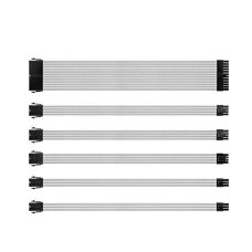 Mastermind Power Supply Sleeved Cables – White